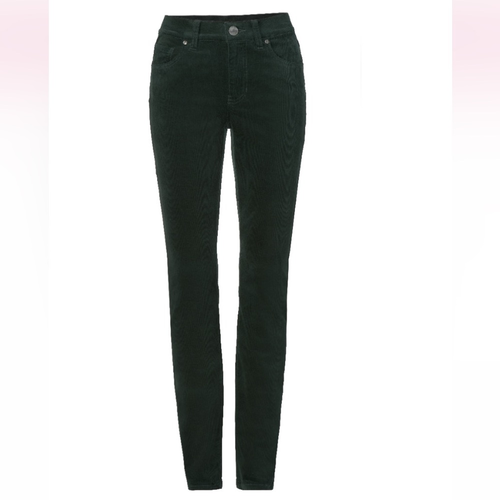 cabi High Skinny Corduroy, Spruce, size 8, Fall 2022